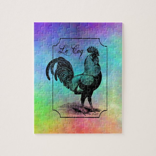 Vintag Pastel Rooster (Vertikal)