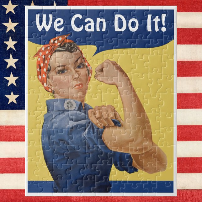Vintag Patriotic Rosie der Riveter, wir können es  (Von Creator hochgeladen)