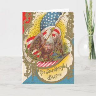 Vintag_Patriotic_Star Banner_Card Karte