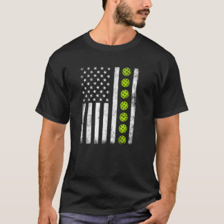 Vintag Patriotic USA Pickleball T-Shirt