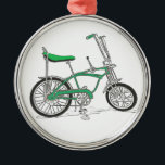 Vintag Pea Picker Ray Ray Bike Bicycle Silbernes Ornament<br><div class="desc">Vintag Pea Picker Ray Ray Bike Bicycle</div>