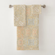 Vintag Peach floral Boho Muster
