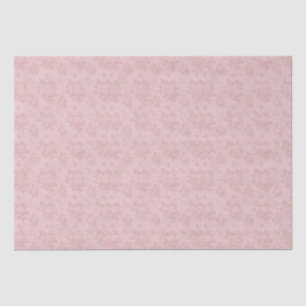 Vintag Peachy Pink Antique Damask Decoupage Seidenpapier