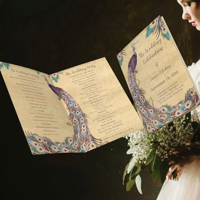 Vintag Peacock Eggpflanze Lila Aquamarin Blue (Von Creator hochgeladen)