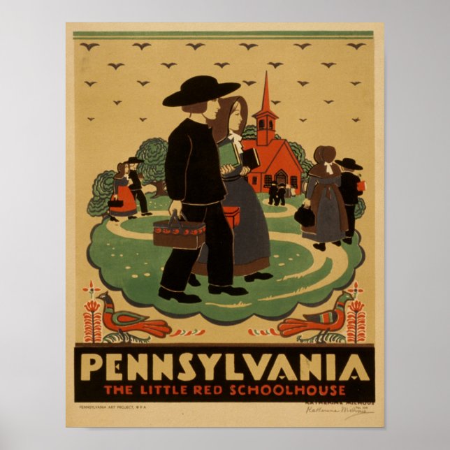 Vintag Pennsylvania Poster (Vorne)