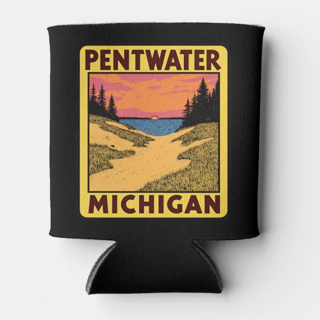 Vintag Pentwater Michigan Dosenkühler (Vorderseite)