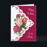 Vintag Peony Blume für Mama, Mutter Geburtstag Karte<br><div class="desc">Vintag Peony Blume für Mama,  Mutter Geburtstag</div>
