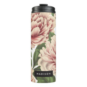 Vintag Peony Thermosbecher