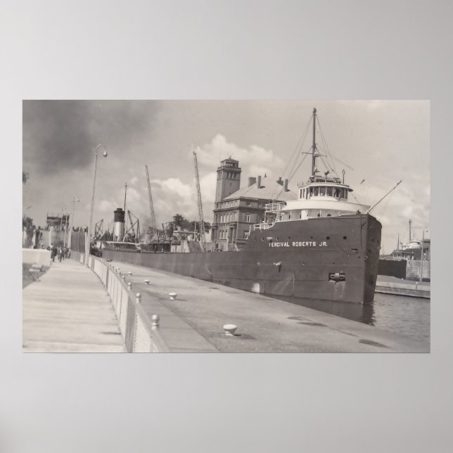 Vintag Percival Roberts Jr in Soo Locks POSTER (Vorne)
