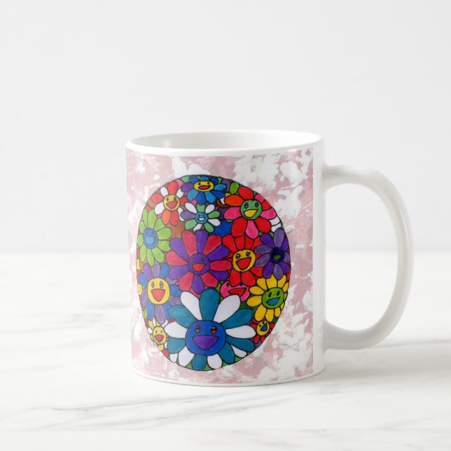 Vintag Peter Max Blume Tasse (Rechts)