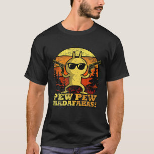 Vintag Pewpewpew Mada-Fakas, Crazy Pew Pew Rabbit T-Shirt