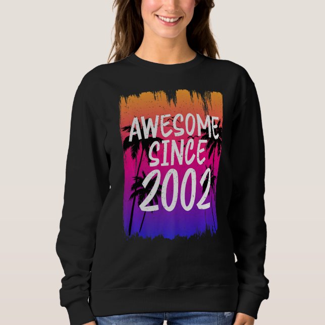 Vintag Phantastisch seit 2002 Retro Sweatshirt (Vorderseite)