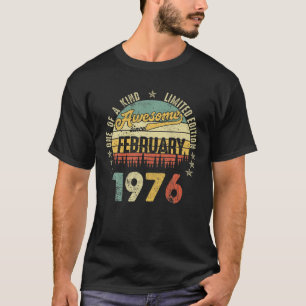Vintag Phantastisch seit Februar 1976 46 Jahre alt T-Shirt