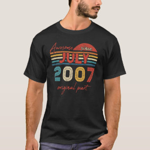 Vintag Phantastisch seit Juli 2007 Originalteil T-Shirt