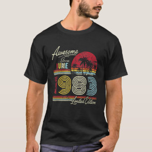 Vintag Phantastisch seit Juni 1983 39. Geburtstag T-Shirt