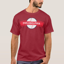 Vintag Philadelphia Baseball Skyline Retro Philly T-Shirt