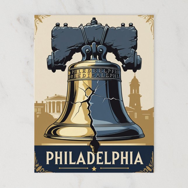 Vintag Philadelphia Liberty Bell Historisch Postkarte (Von Creator hochgeladen)