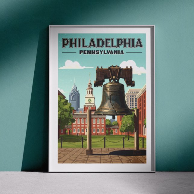 Vintag Philadelphia Pennsylvania Poster (Von Creator hochgeladen)