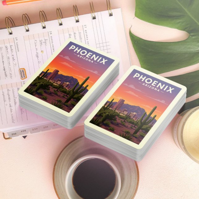 Vintag Phoenix Arizona Spielkarten (Von Creator hochgeladen)