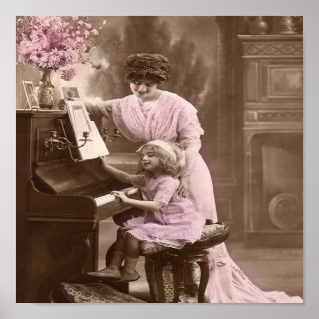 Vintag Piano Lessons Poster (Vorne)