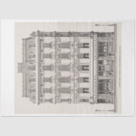 Vintag Piccadilly London Architecture Decoupage Seidenpapier