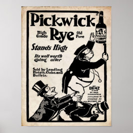 Vintag Pickwick Rye Old Liqour Print Poster