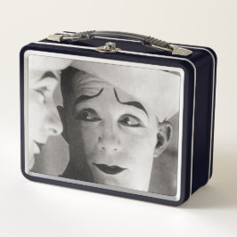 Vintag Pierrot Clown Metall Brotdose