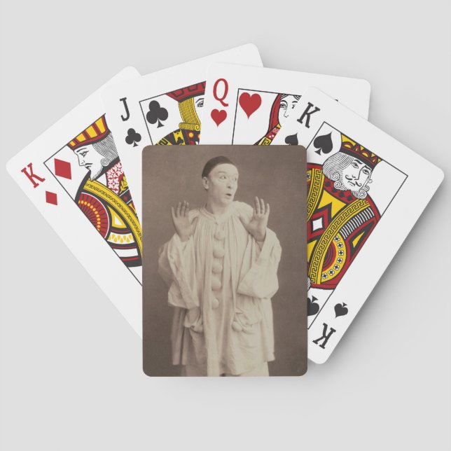 Vintag Pierrot Clown Spielkarten (Rückseite)