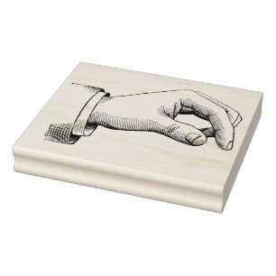 Vintag Pinching Fingers Rubber Art Briefmarke - Ri Gummistempel