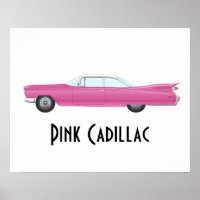 Vintag Pink Cadillac
