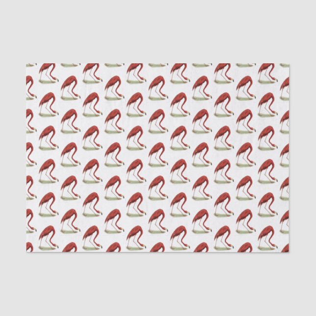 Vintag Pink Flamingo #1 Seidenpapier (Vorderseite)