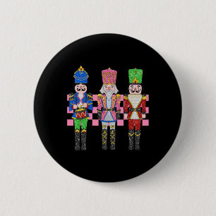 Vintag Pink Nutcracker Squad Ballett Frauen Pink C Button