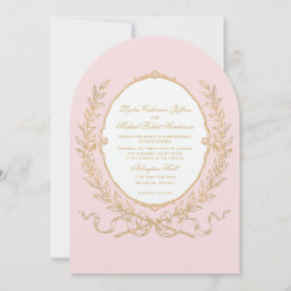 Vintag Pink Paris Glam Einladung