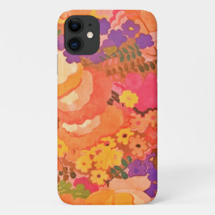 Vintag Pink Peach Blume Botanische Wasserfarbe Case-Mate iPhone Hülle