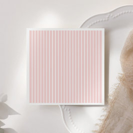 Vintag Pink Pinstripe Girl Babydusche Serviette