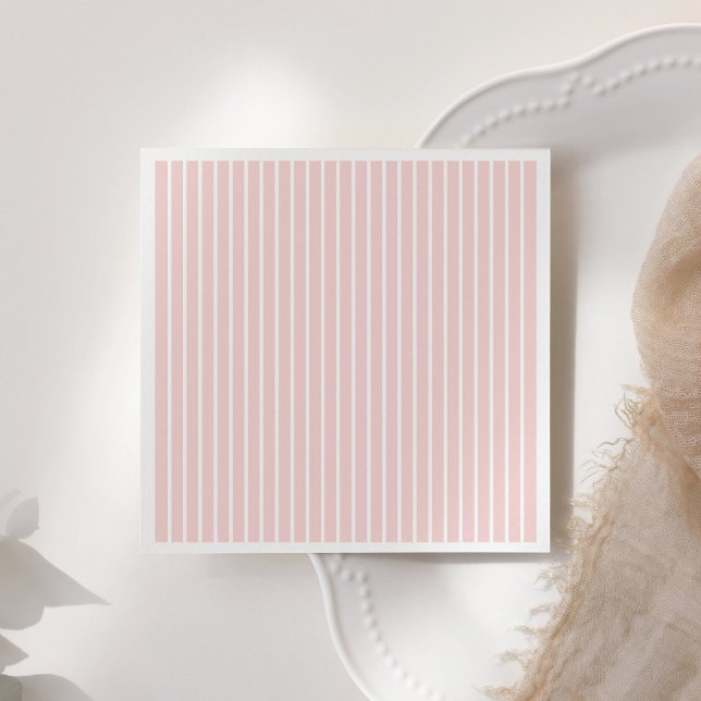 Vintag Pink Pinstripe Girl Babydusche Serviette (Von Creator hochgeladen)