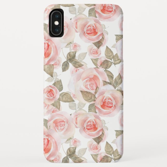 Vintag Pink Roses Case-Mate iPhone Hülle (Rückseite)