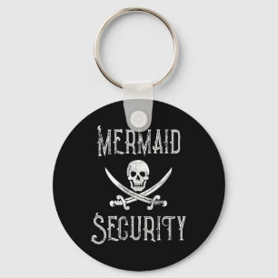 Vintag Pirate Mermaid Security Merman Protector Schlüsselanhänger