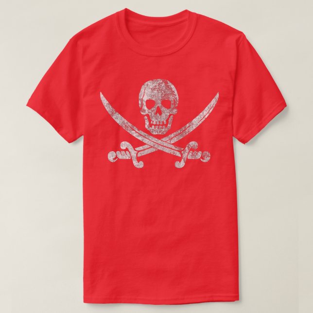 Vintag Pirate Skull T-Shirt (Design vorne)