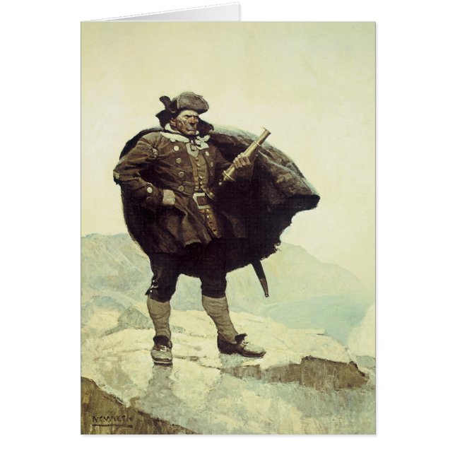 Vintag Piraten, Captain Bill Bones von NC Wyeth (Vorne)