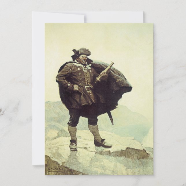 Vintag Piraten, Captain Bill Bones von NC Wyeth (Vorderseite)