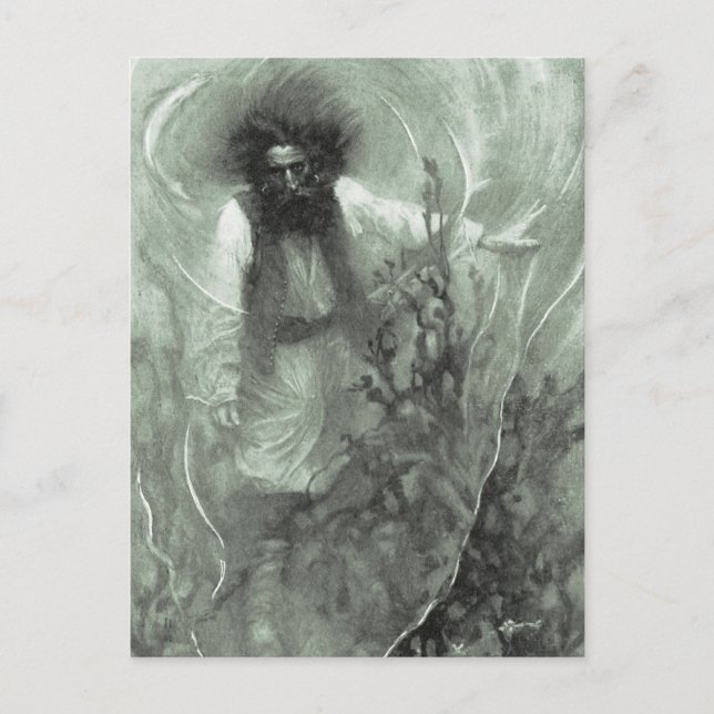 Vintag Piraten, Captain Goldsack von Howard Pyle Postkarte (Vorderseite)
