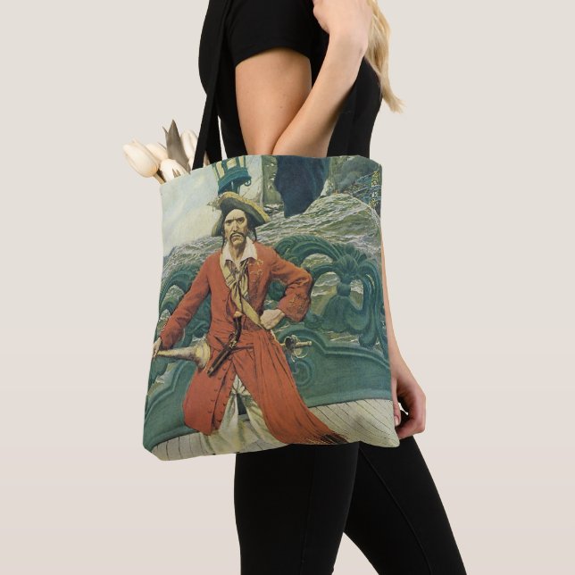 Vintag Piraten, Captain Keitt von Howard Pyle Tasche (Von Nahem)