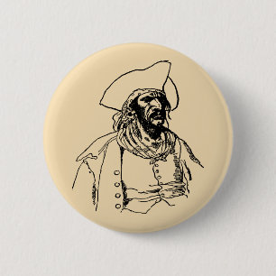 Vintag Piraten, eine Skizze von Howard Pyle Button