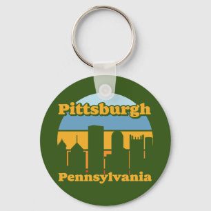 Vintag Pittsburgh Pennsylvania Schlüsselanhänger