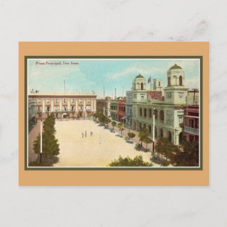 Vintag Plaza Principal San Juan Puerto Rico Postkarte