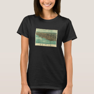 Vintag Plymouth Ma Map 1910 T-Shirt