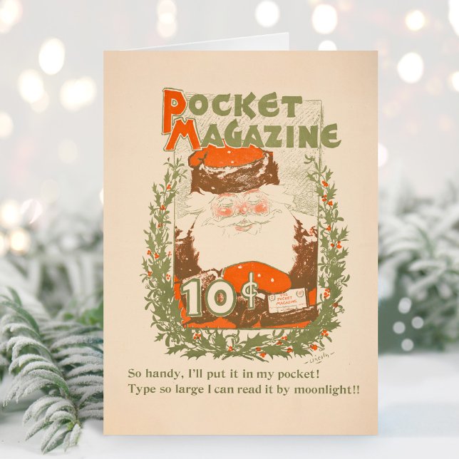 Vintag Pocket Magazin Weihnachten Karte (Von Creator hochgeladen)
