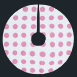 Vintag Polka Dots Pink White Color Retro Classic Polyester Weihnachtsbaumdecke<br><div class="desc">Vintages Retrostil Phantastisches Design</div>