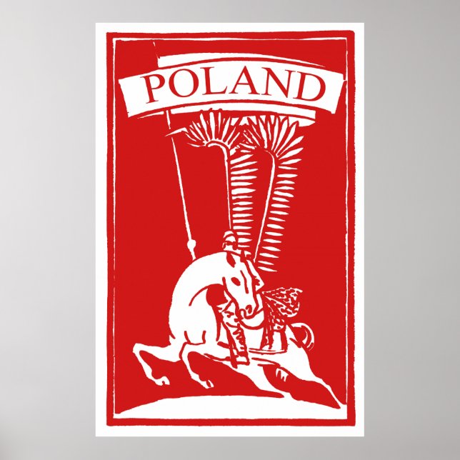 Vintag Polnisch Winged Hussar Poster (Vorne)